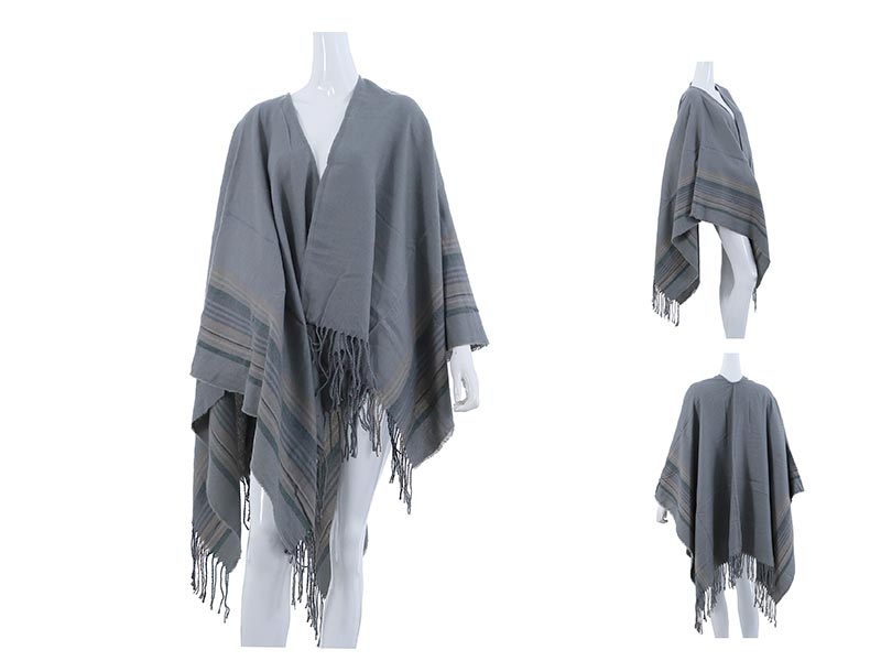 Poncho grigio