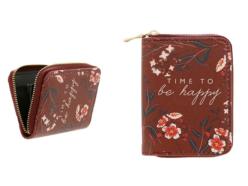 Cartera mini roja flores Ale-Hop