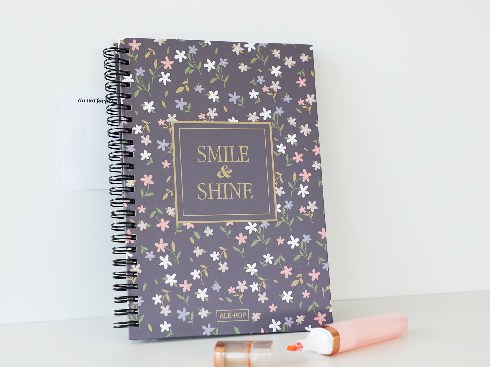 Libreta con anillas A5 – Smile & shine