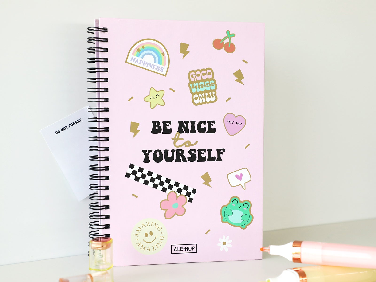 Libreta con anillas A5 – Be nice to yourself