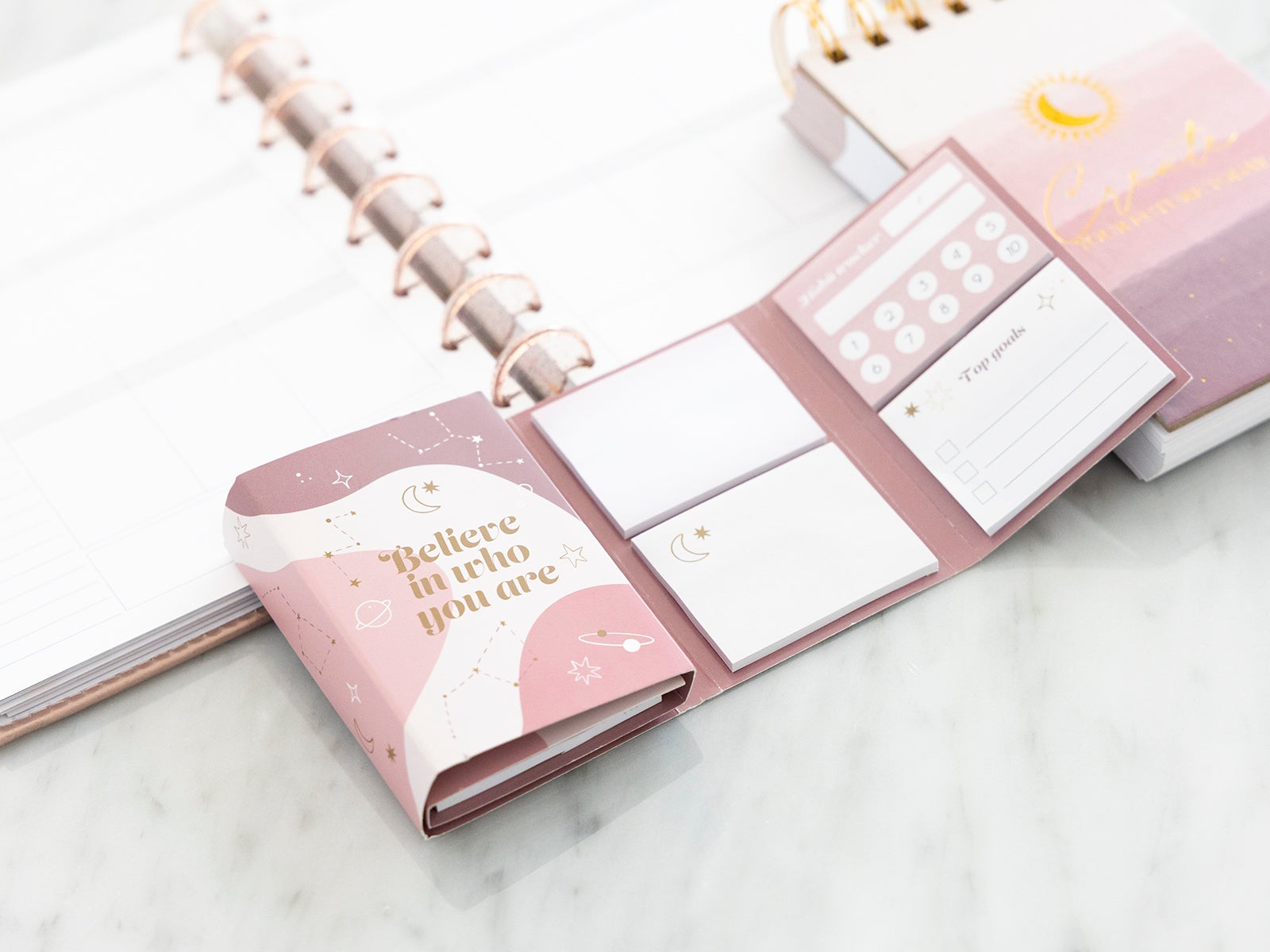 Bloco notas adesivas believe