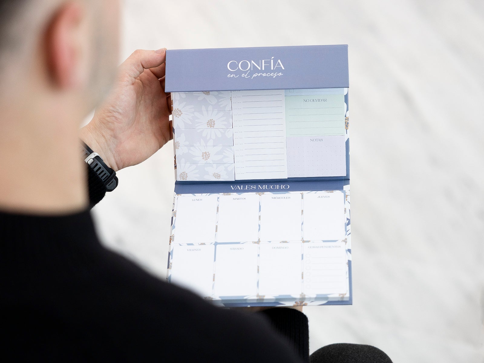 Planner con note adesive - Confía en el proceso