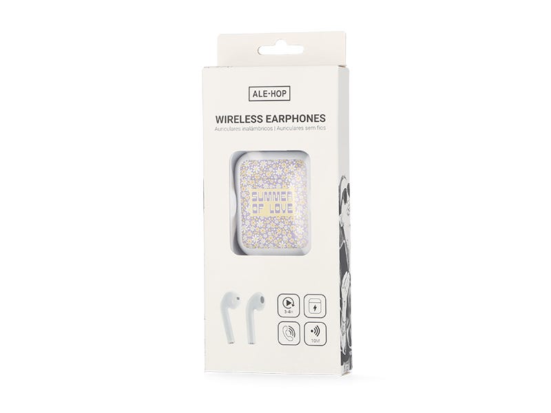 Wireless earbuds white summer - view 3 Ale-Hop