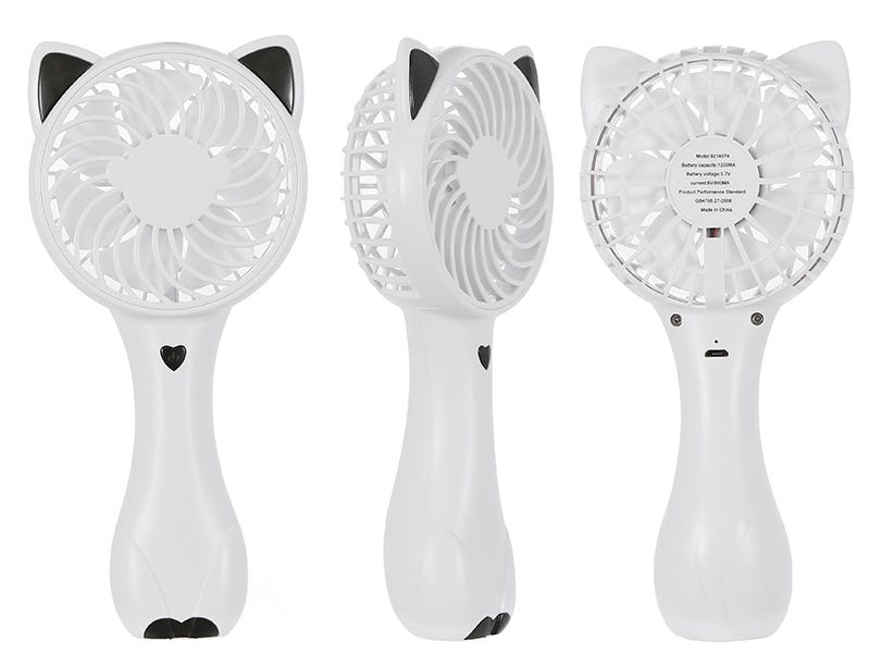 Ventilador grande zorro blanco - vista 2 Ale-Hop
