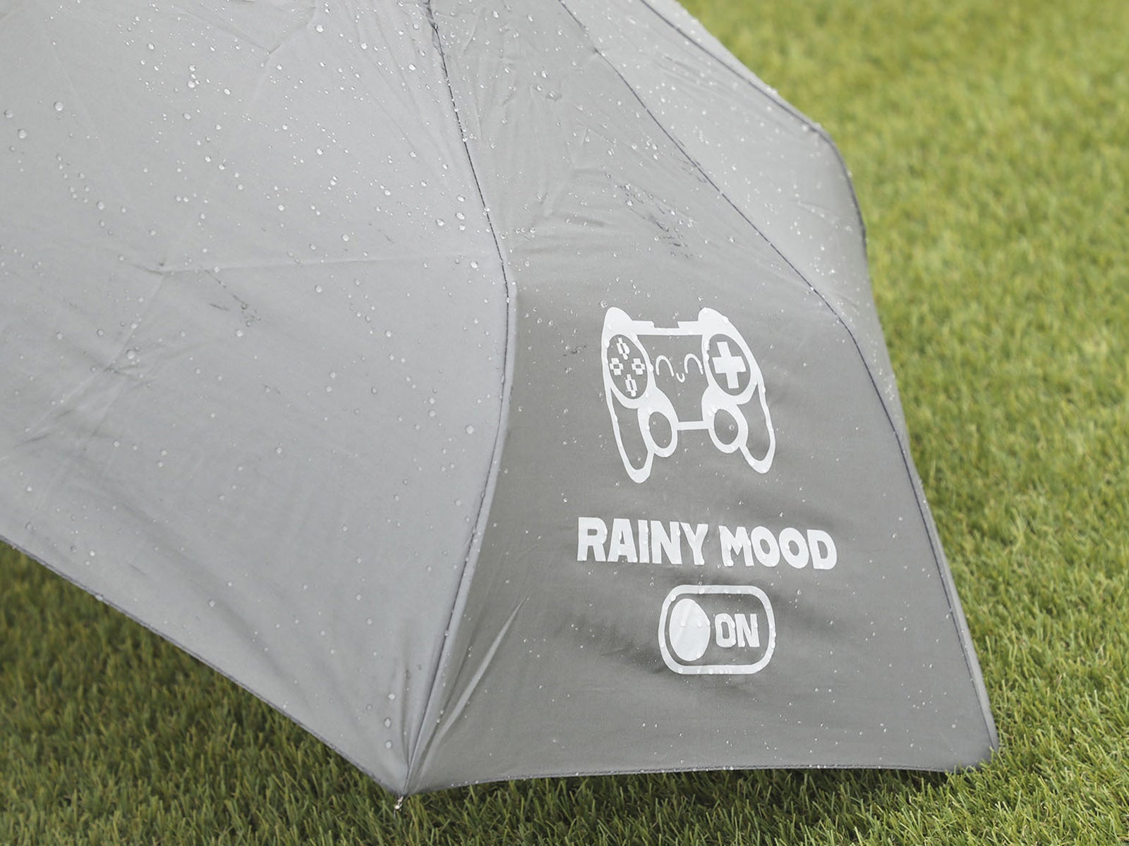 Paraguas plegable gris – Rainy mood