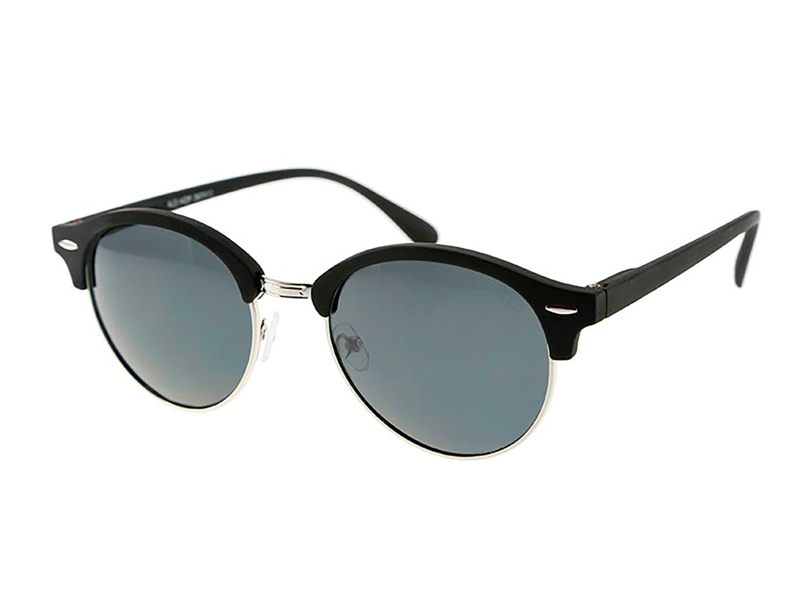 de sol polarizadas negras lentes redondas | Ale-Hop