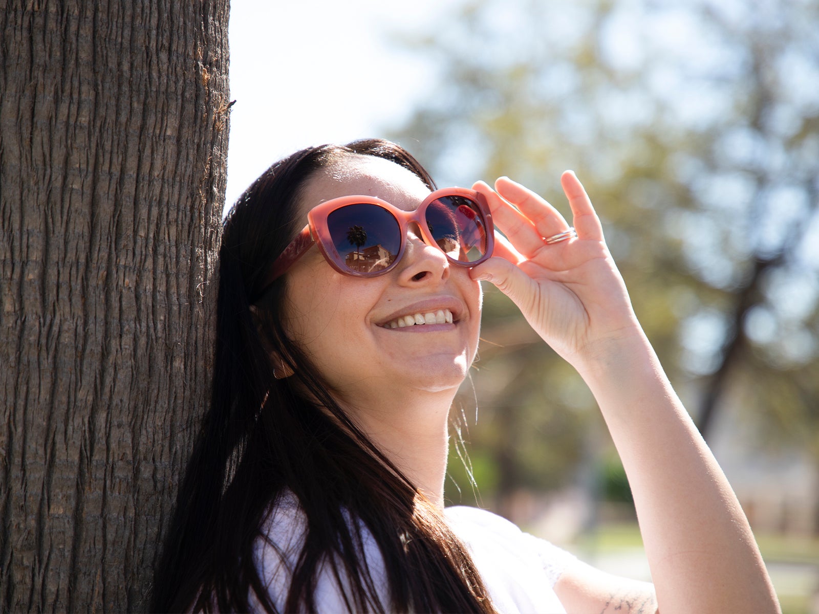 Gafas de sol butterfly rosa