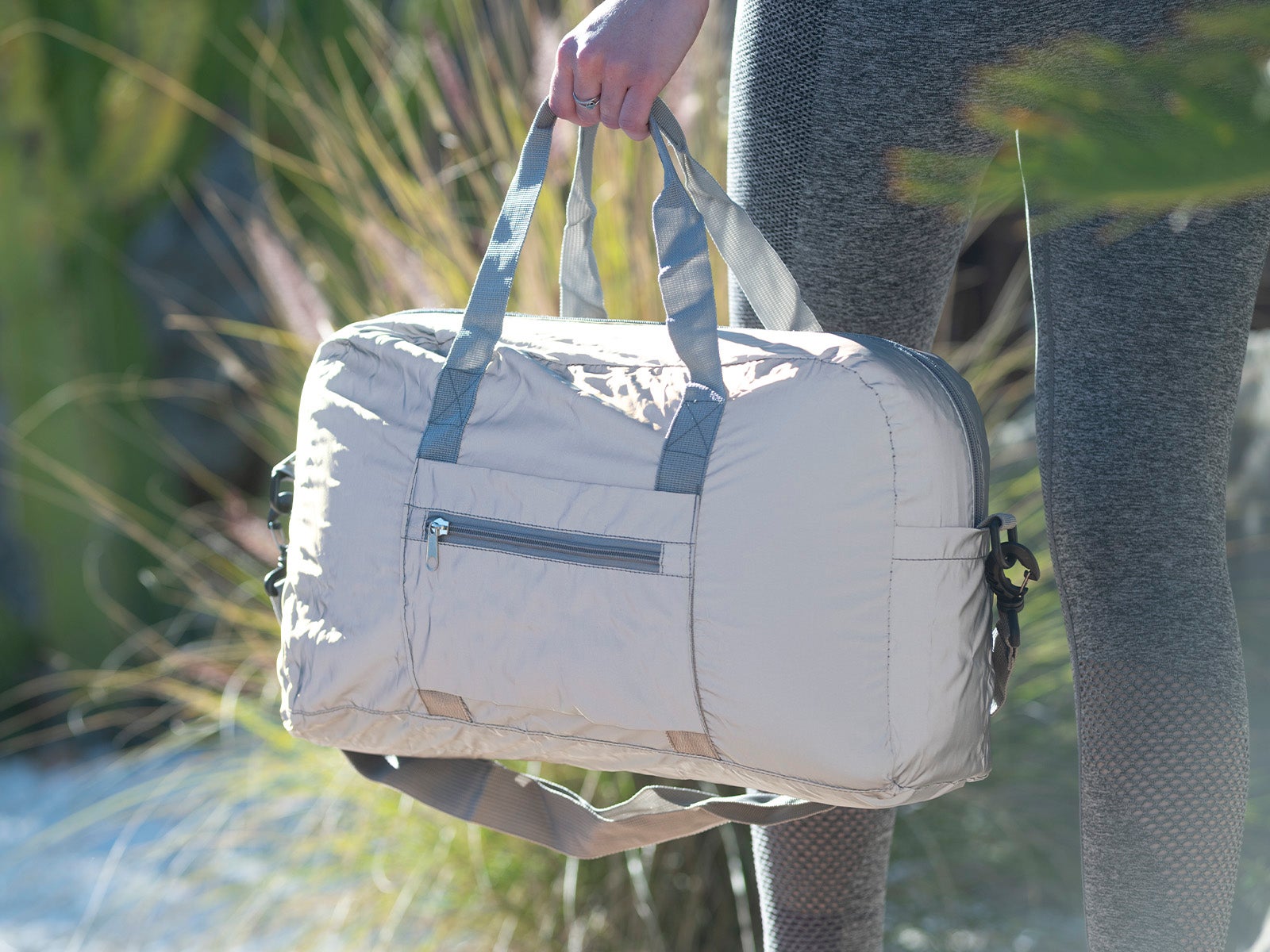 Borsa Sportiva Riflettente Grigia