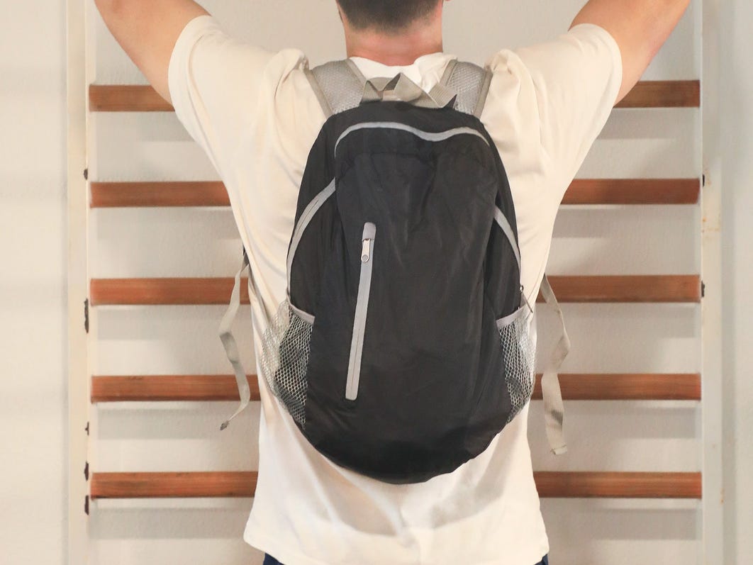 Reflective backpack black*50x34x30 | Ale-Hop