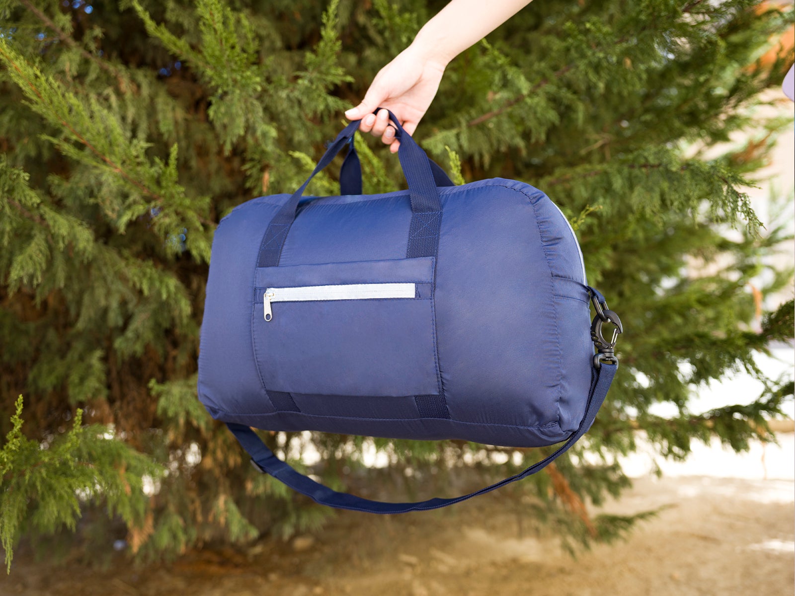 Bolsa de deporte azul marino