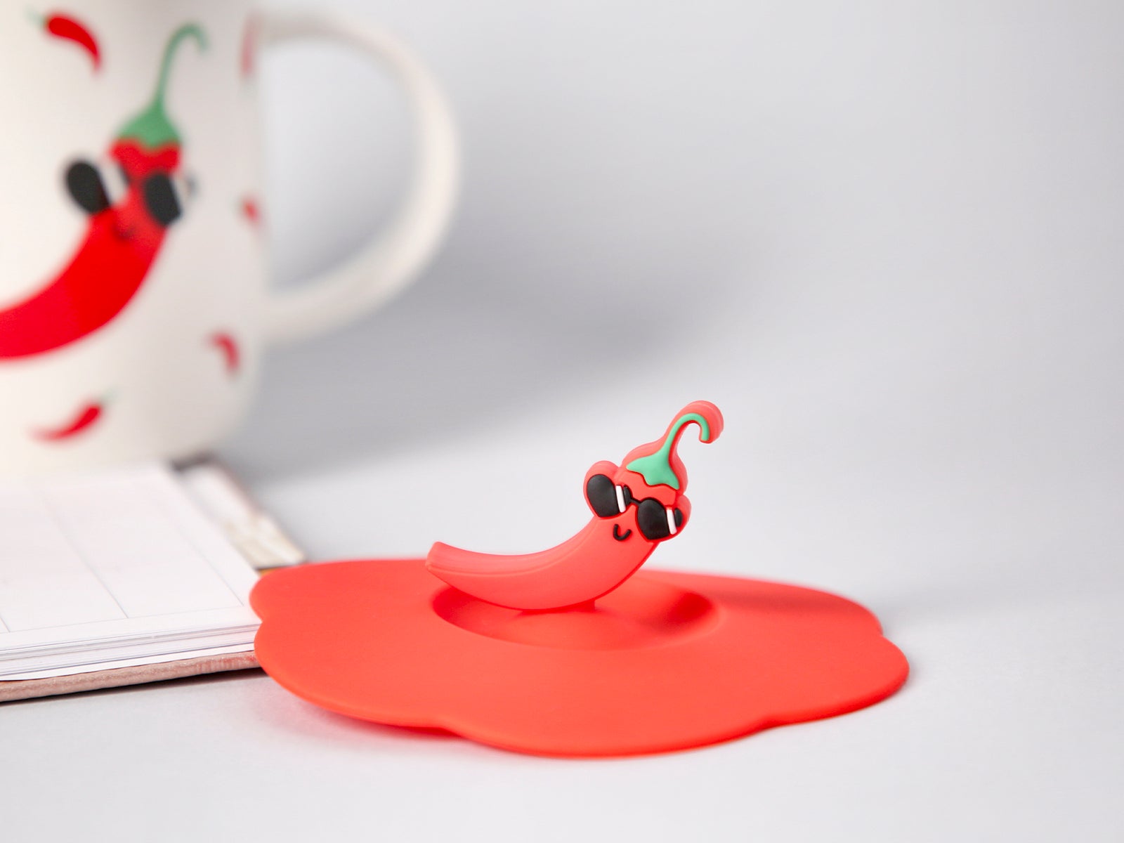 Chili Pepper Mug Lid - Eres super chili