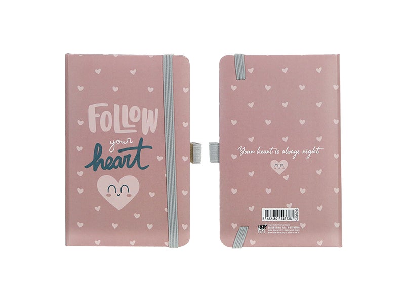 Notebook follow your heart 9x14