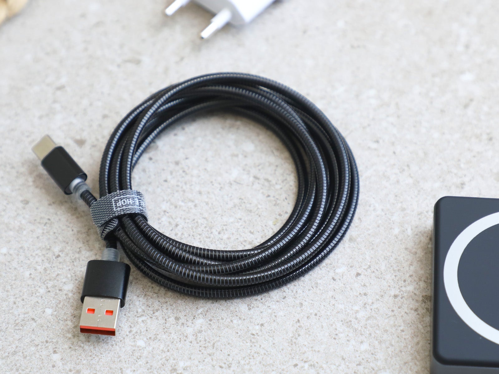 Cable usb c metal 2m negro