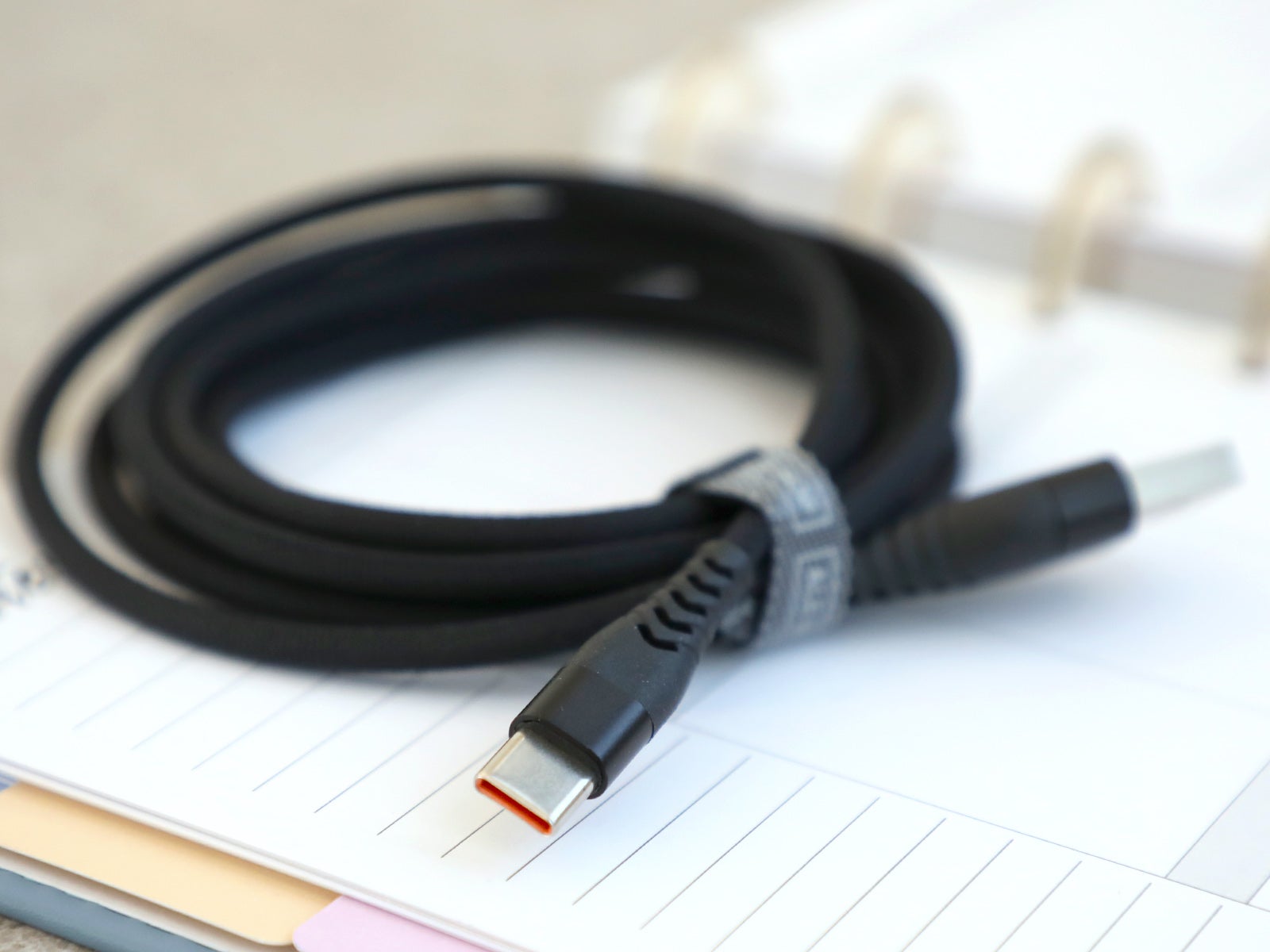 Cabo usb c cordão 2m preto