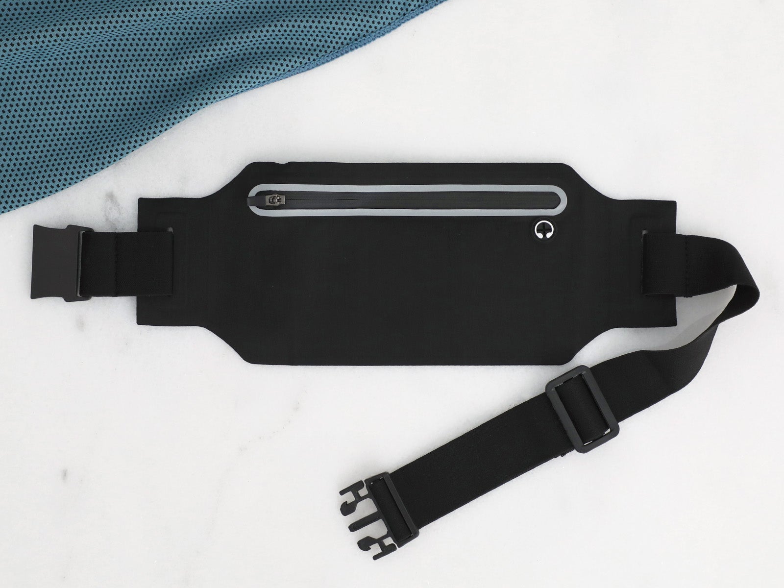 Bolsa cintura plana preta