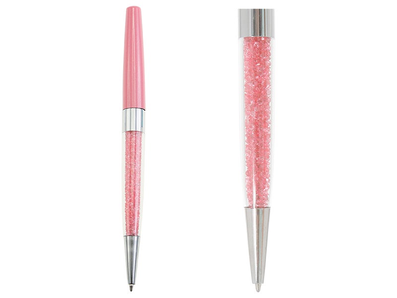 Bolígrafo cristales rosa