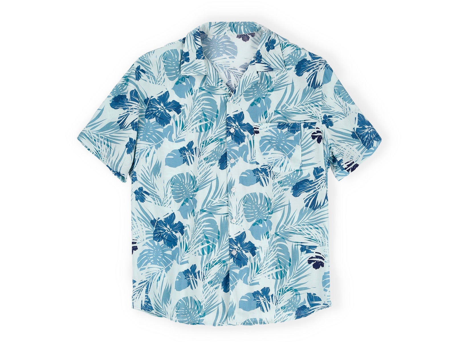 Camiseta unisex hawaiana azul Ale-Hop