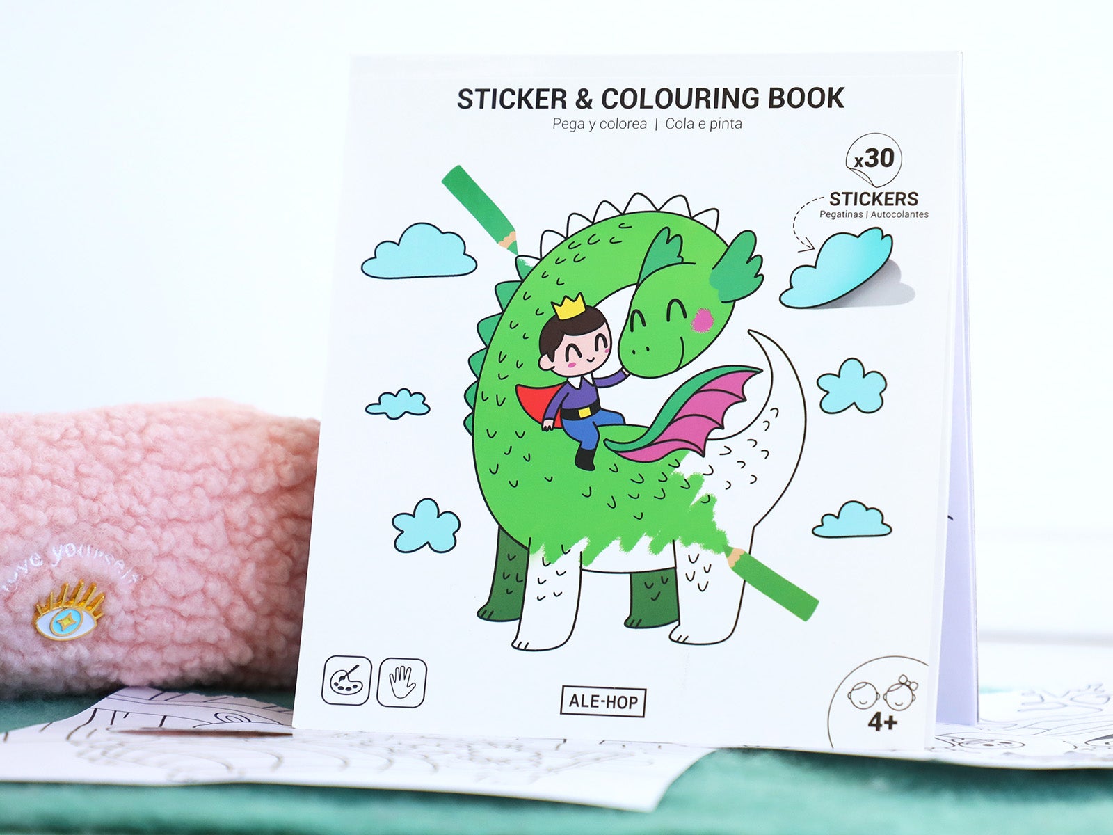 Libreta pintar dinosaurio