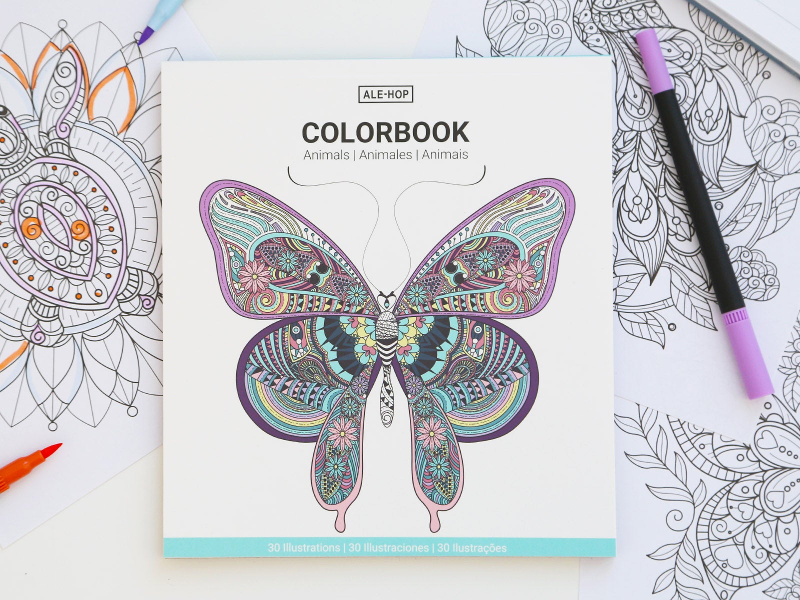 Libro para colorear mandalas animales fantásticos