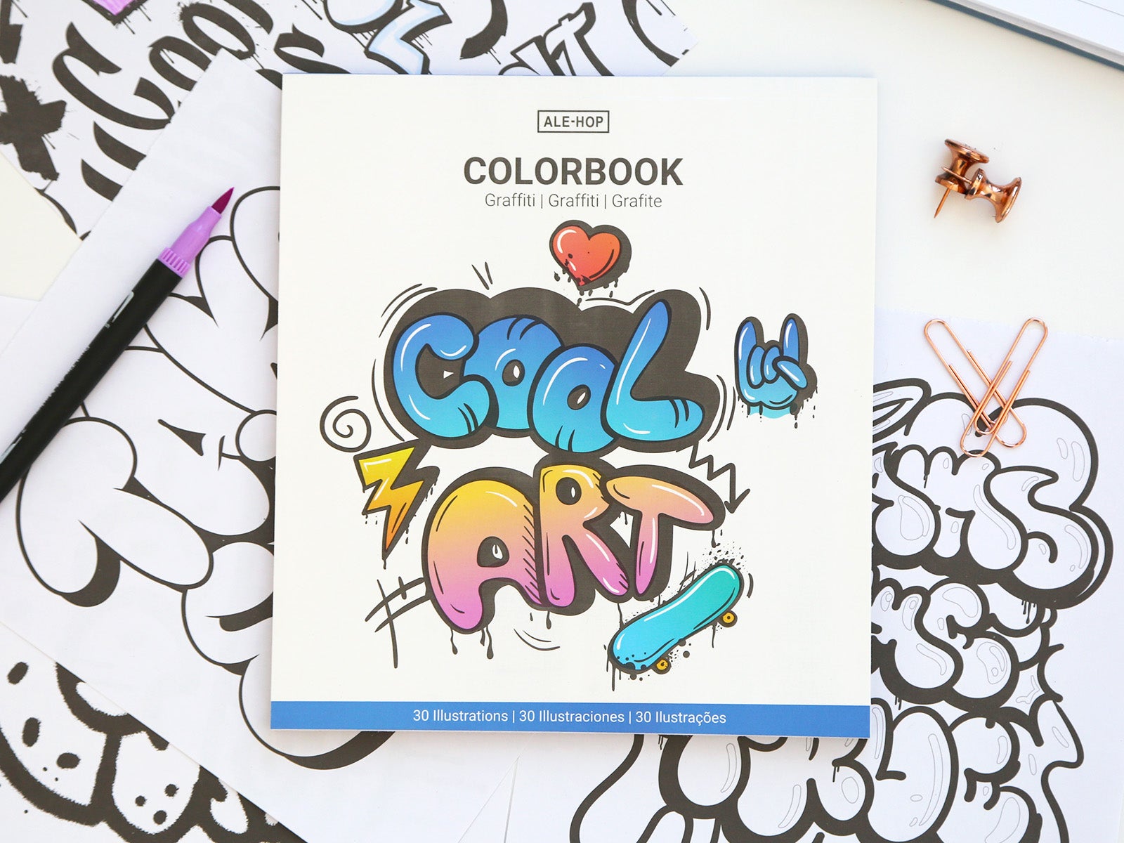 Libro para colorear grafitis