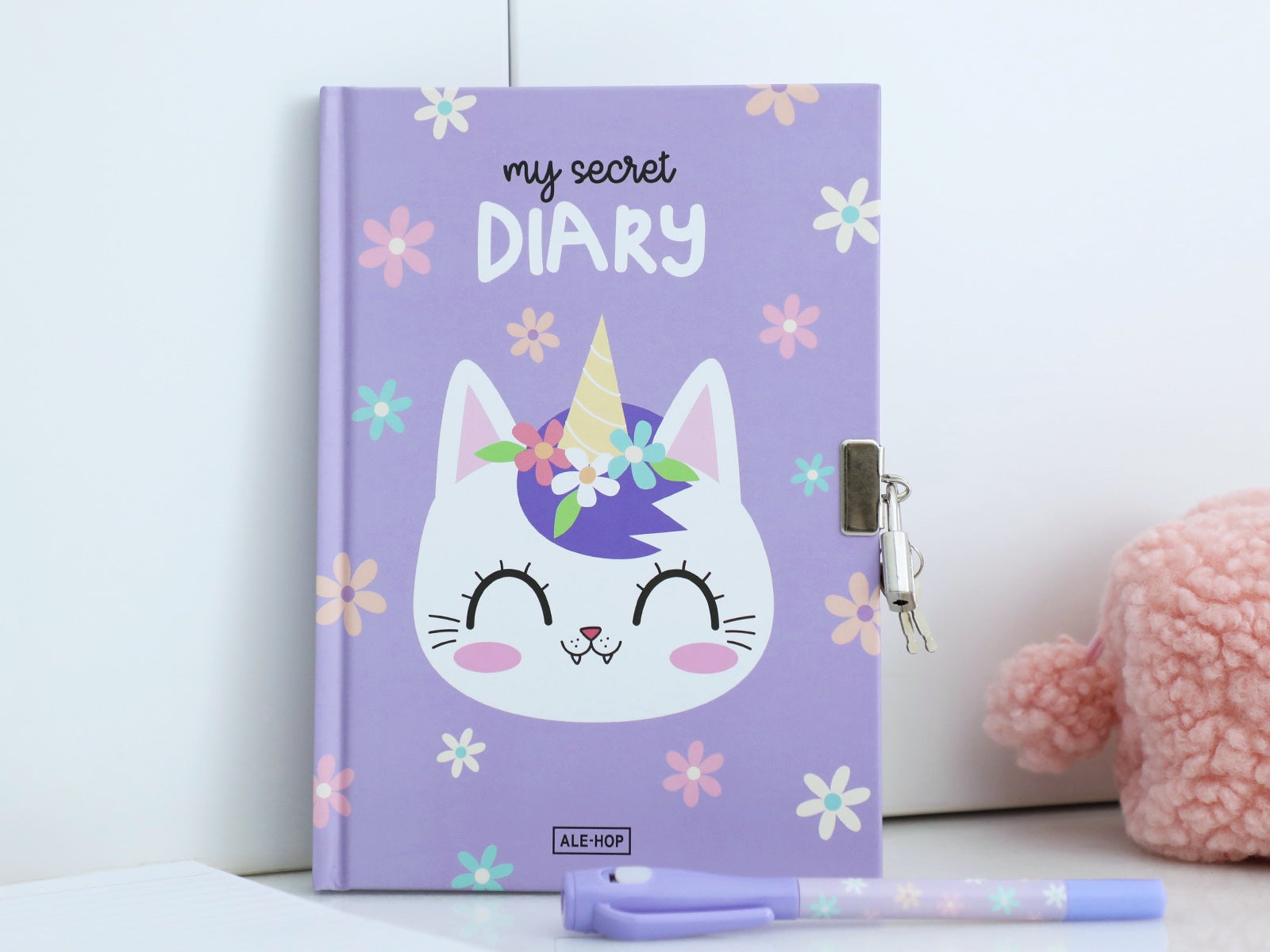 Diario secreto con boli mágico - Gato