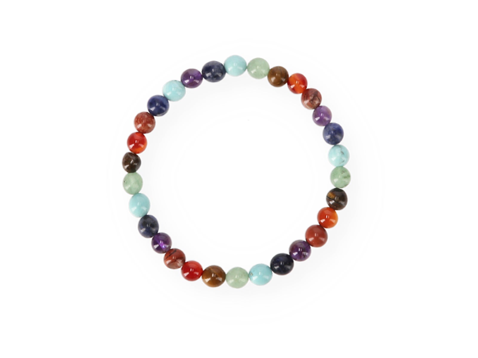 7 Chakras Mini Stone Bracelet