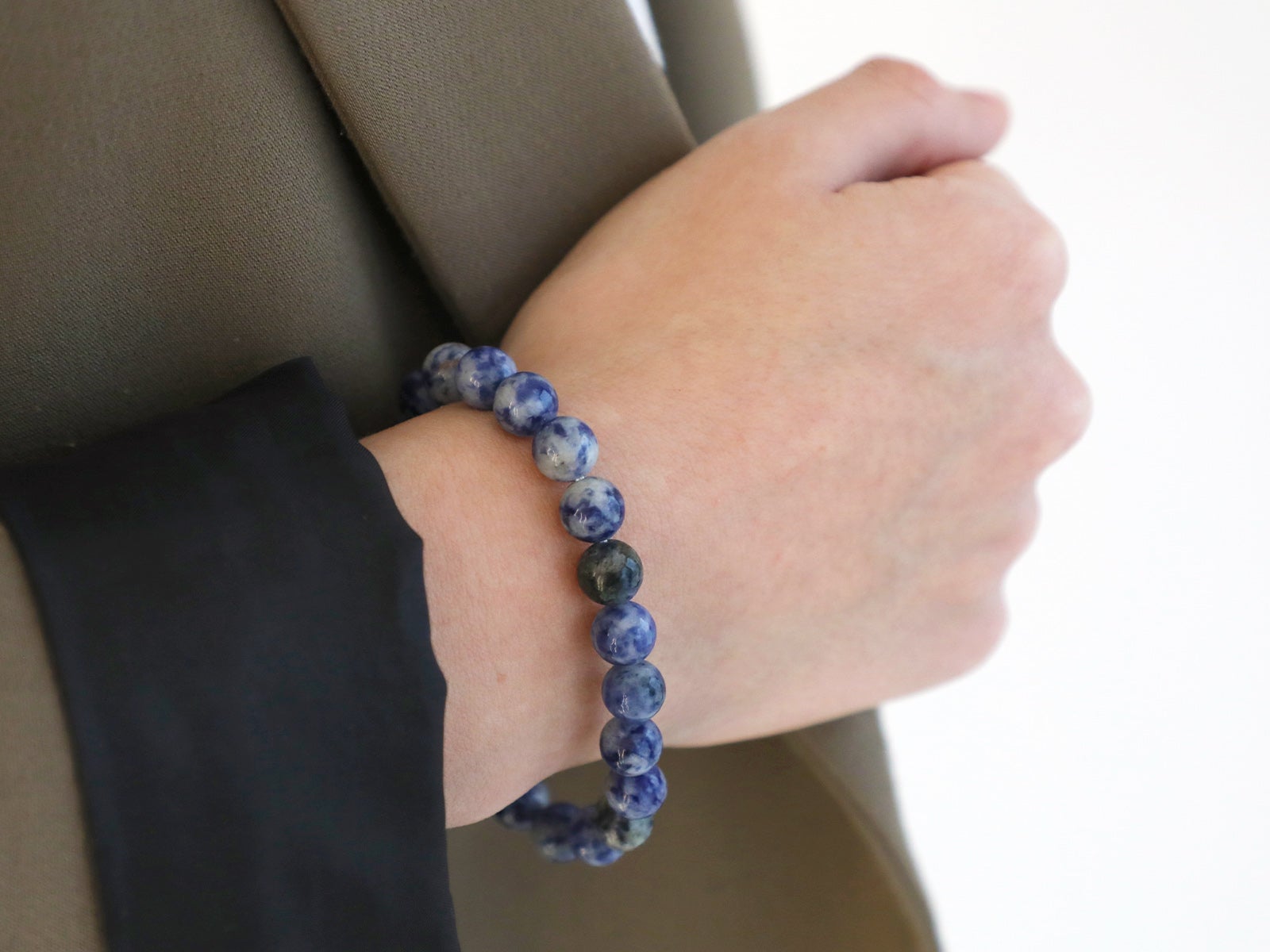 Pulsera de piedras redondas ágata