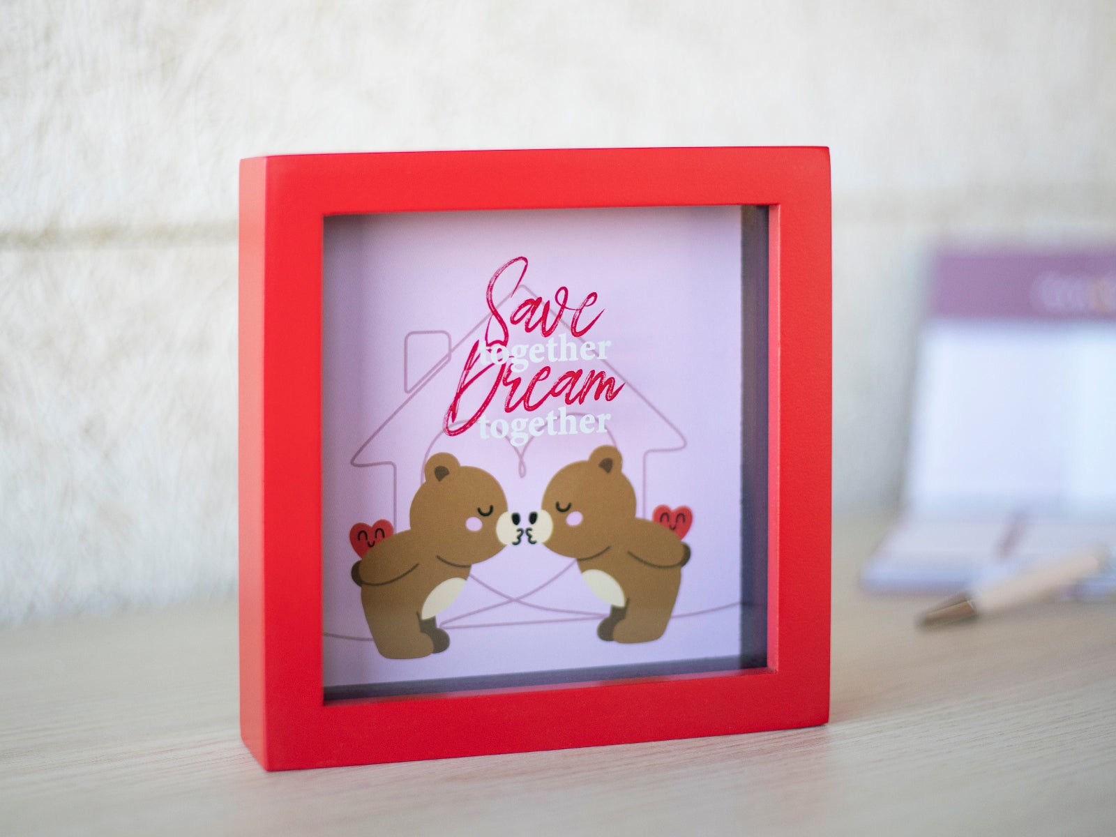 Hucha madera - Ositos