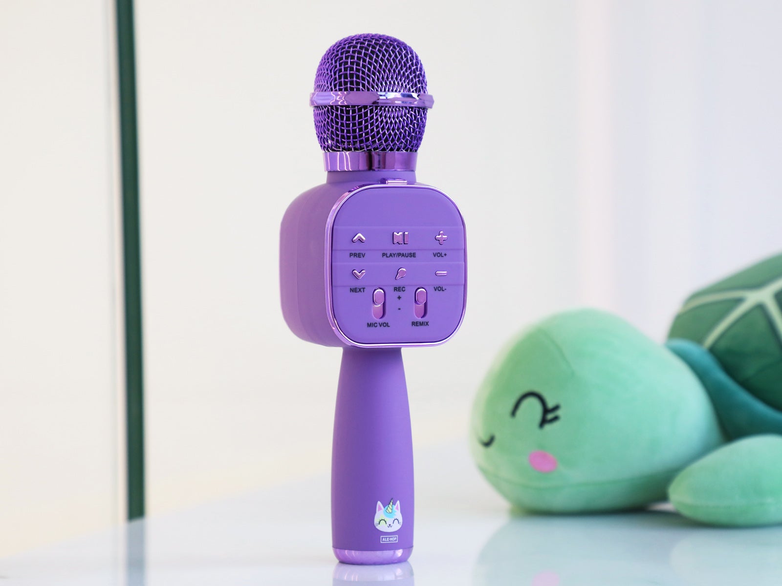 Microfone karaoke para crianças gaticornio