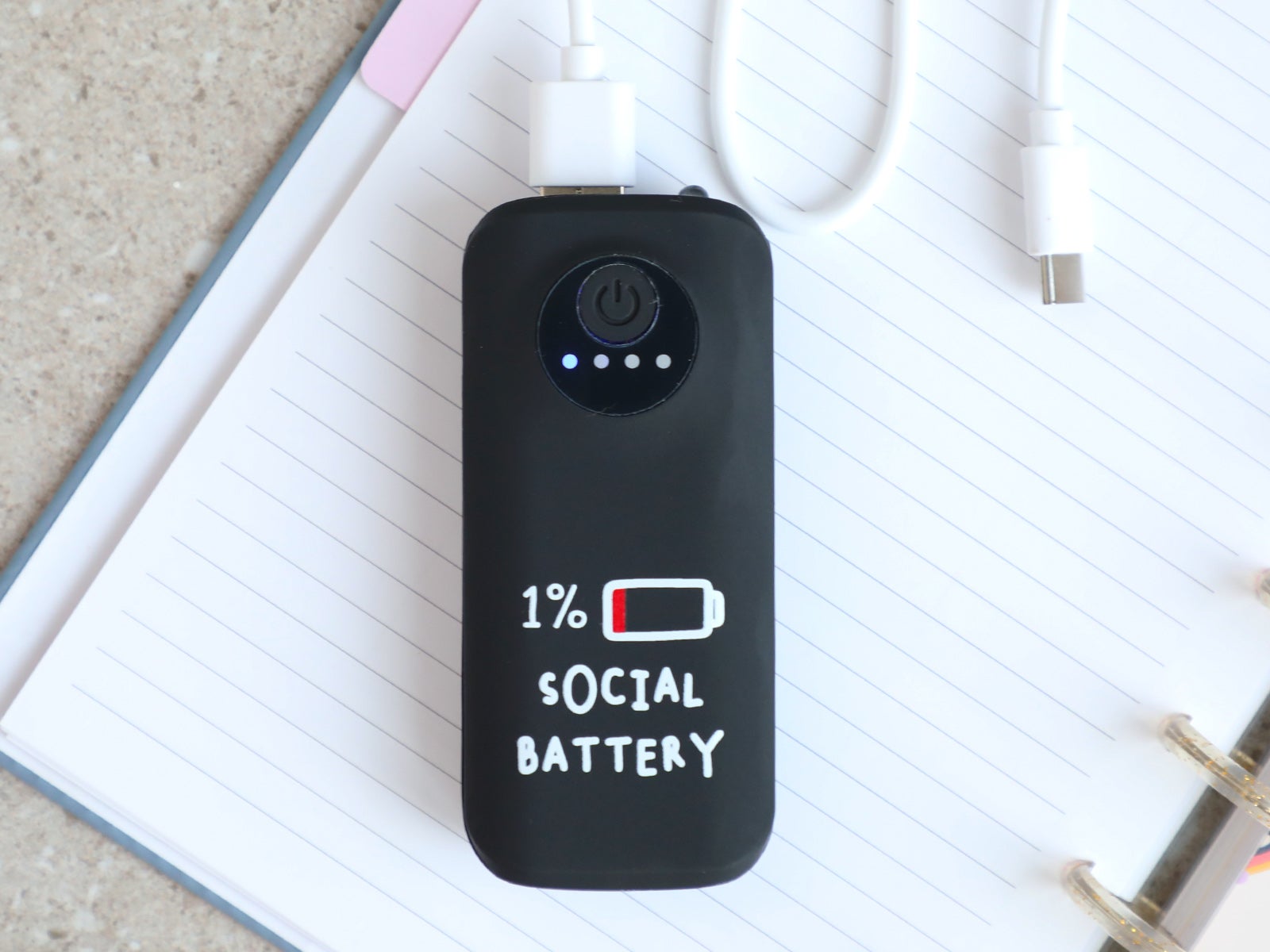 Mini batteria portatile 4400 mah sociale