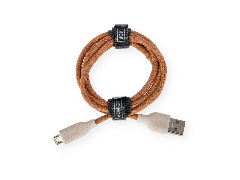 Cable usb micro 100 cm corcho Ale-Hop