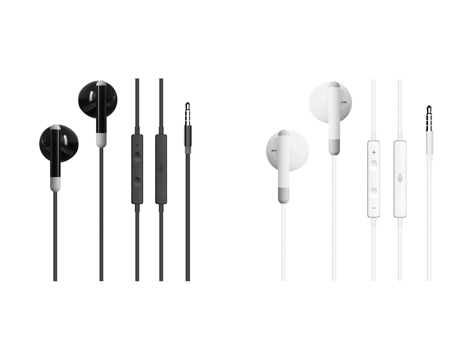 Auriculares jack | Blanco y negro