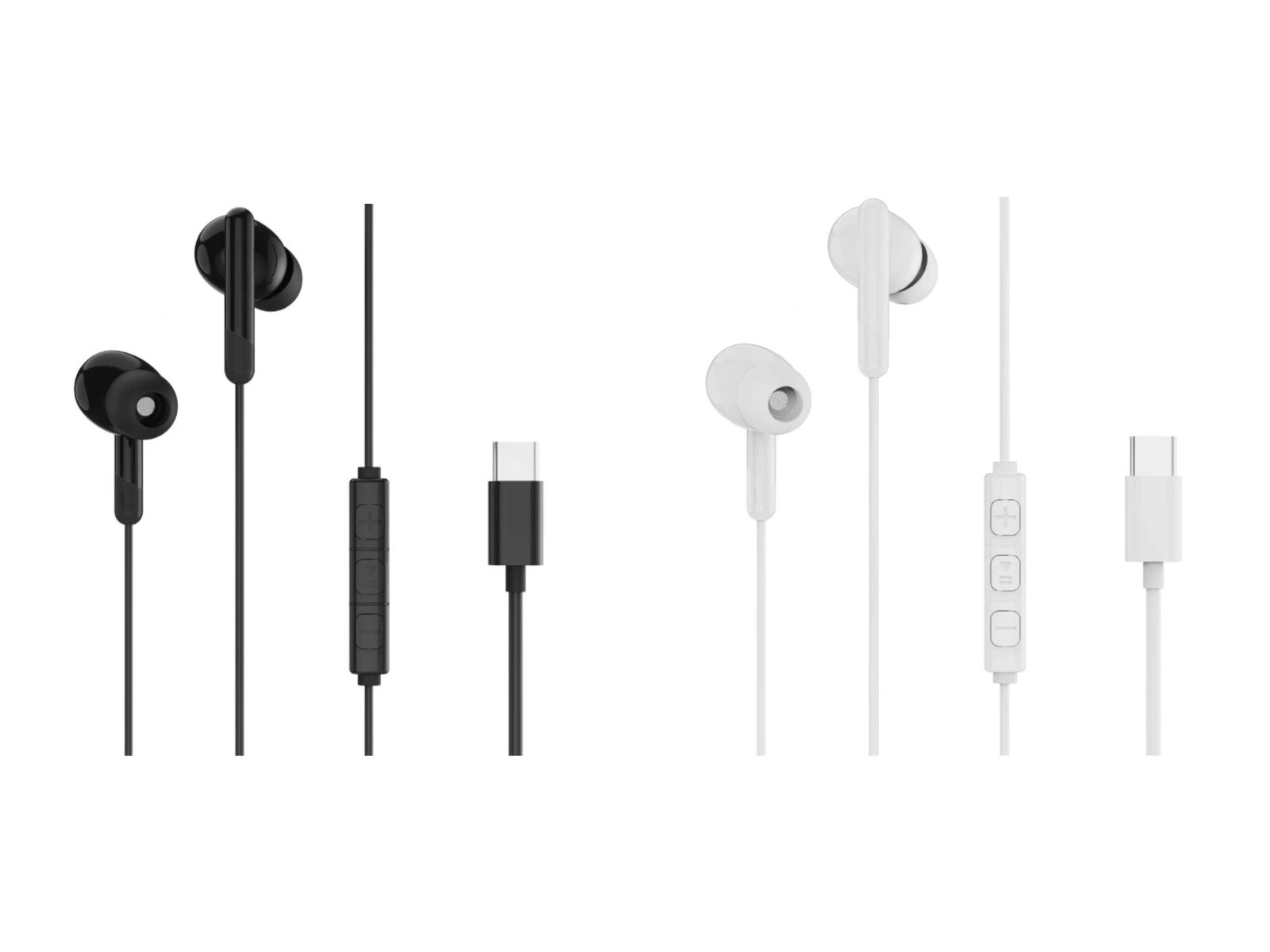 Auriculares almohadilla tipo C | Blanco y negro