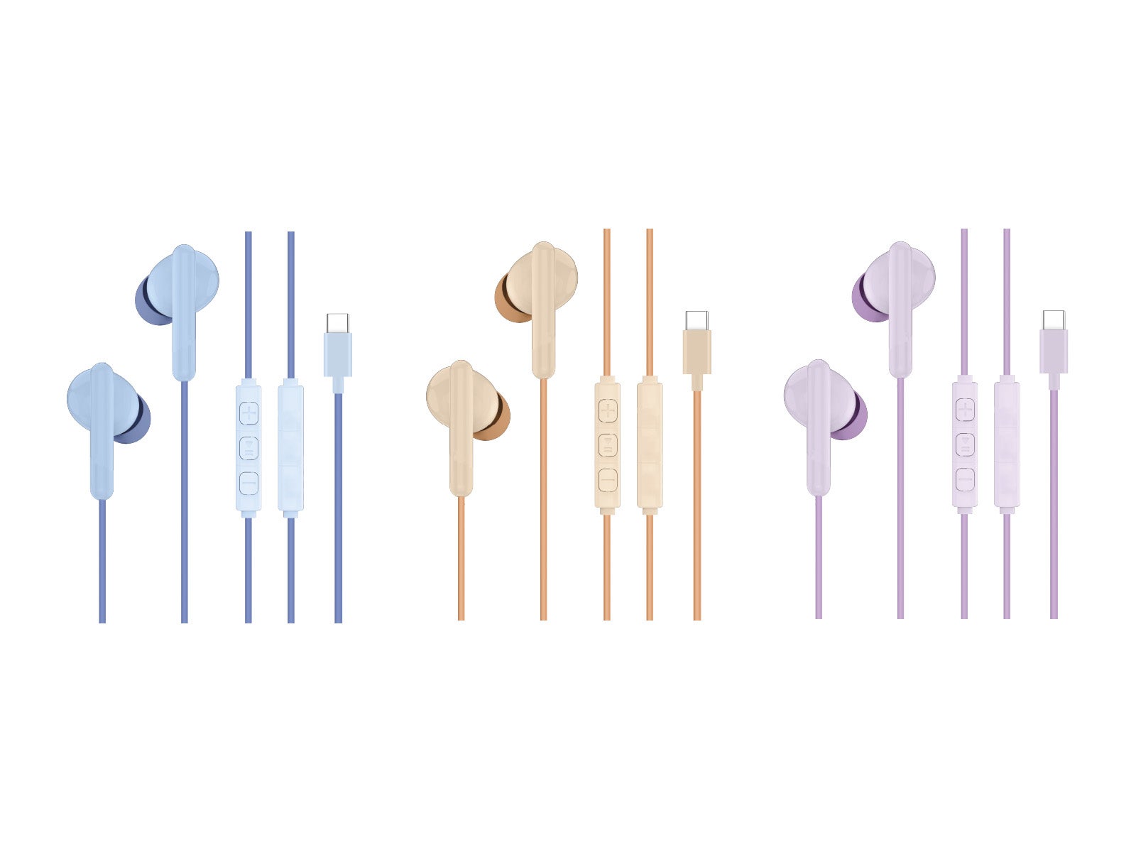 Auriculares almohadilla tipo C | 3 colores