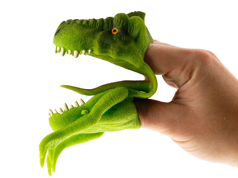 Green t rex puppet cheap