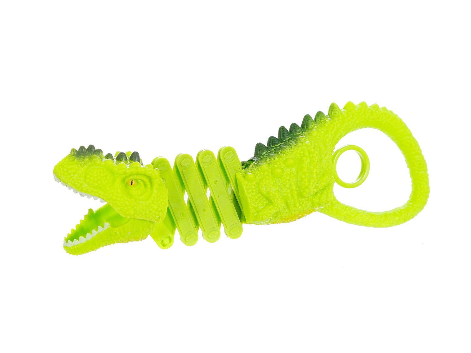 Juguete pinza dinosaurio verde