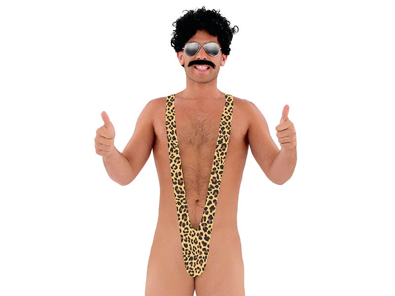 Swimsuit mankini leopard*t/u