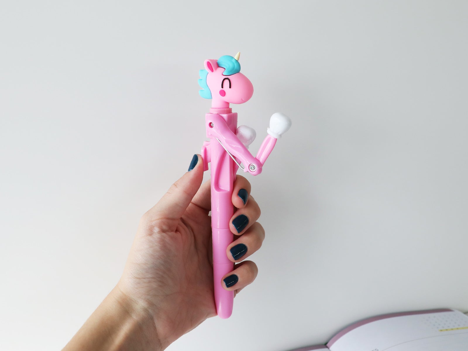 Bolígrafo unicornio boxeo 