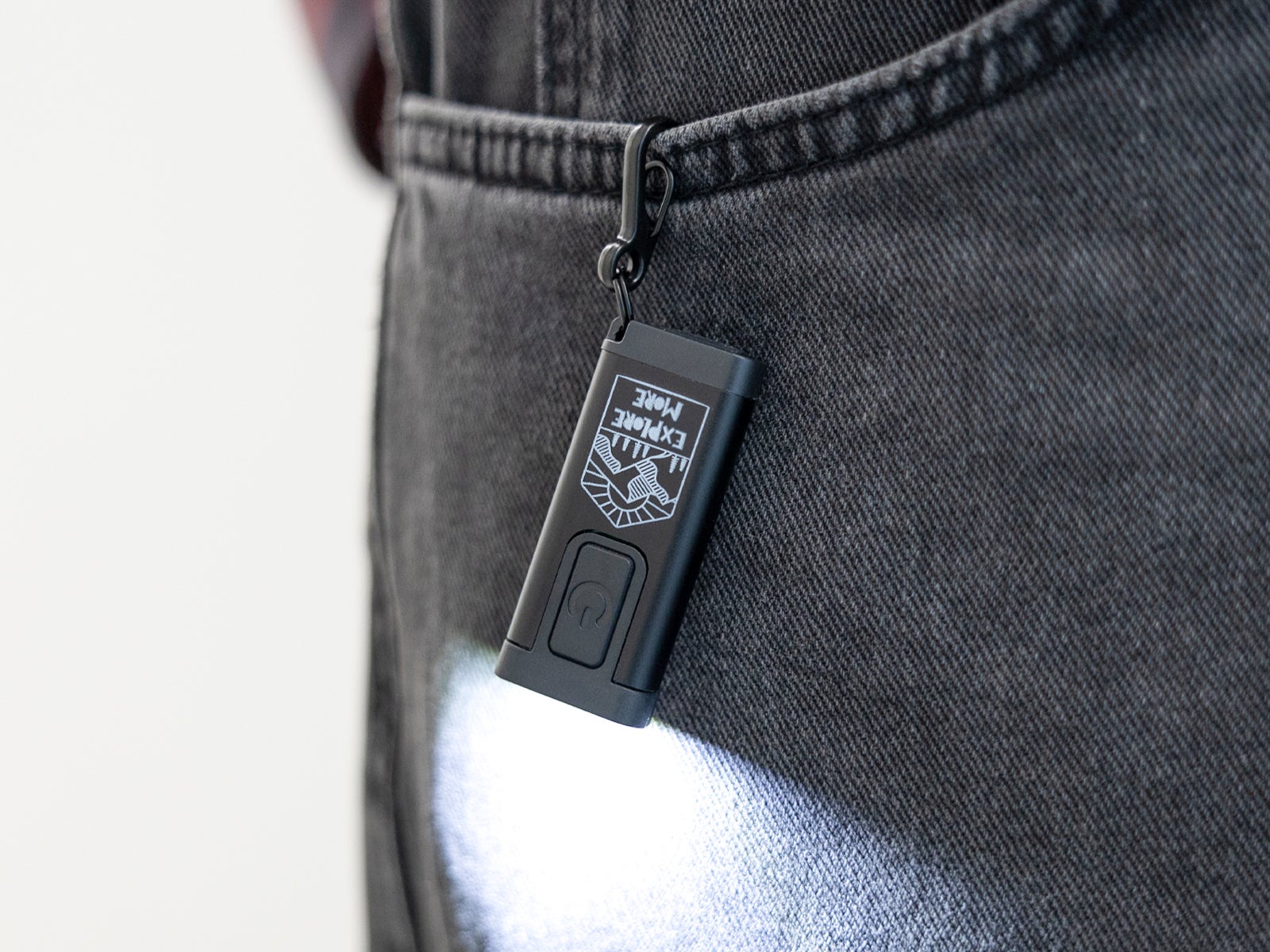 Mini portable black flashlight - Explore more