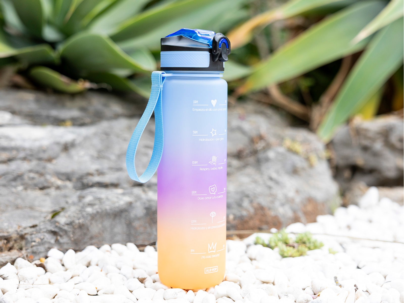 Bottiglia motivazionale 1l colorata