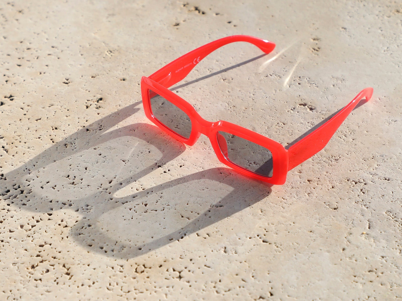 Gafas de sol rectangulares rojo Ale Hop