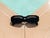 Sunglasses elongated black