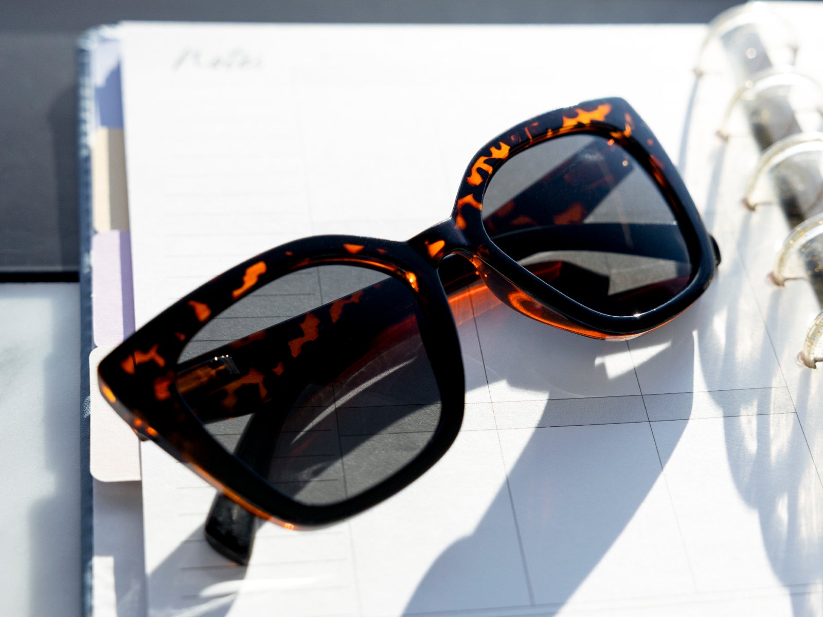 Gafas de sol oversize degradadas