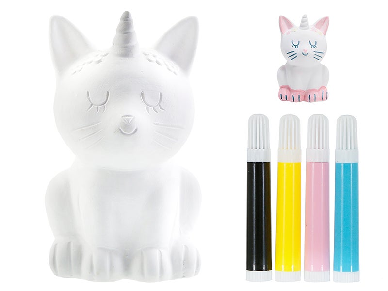 Hucha gaticornio para pintar