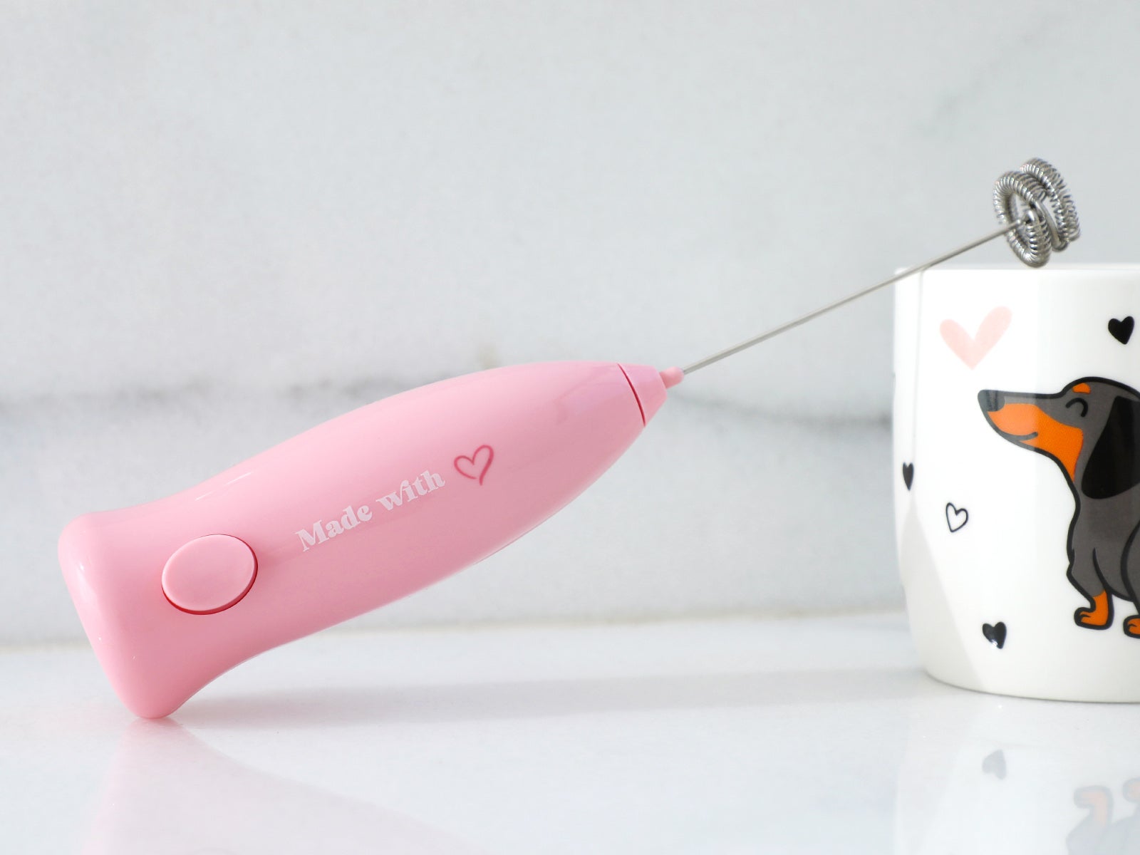 Espumador de leche – Made with love