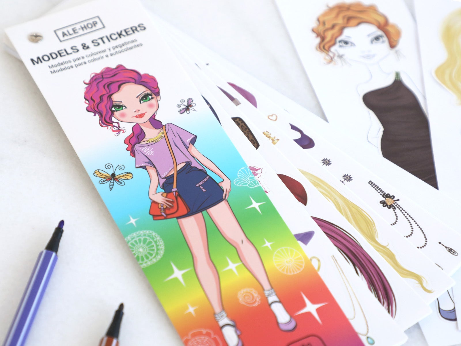 Juego Creativo Pegatinas para Colorear