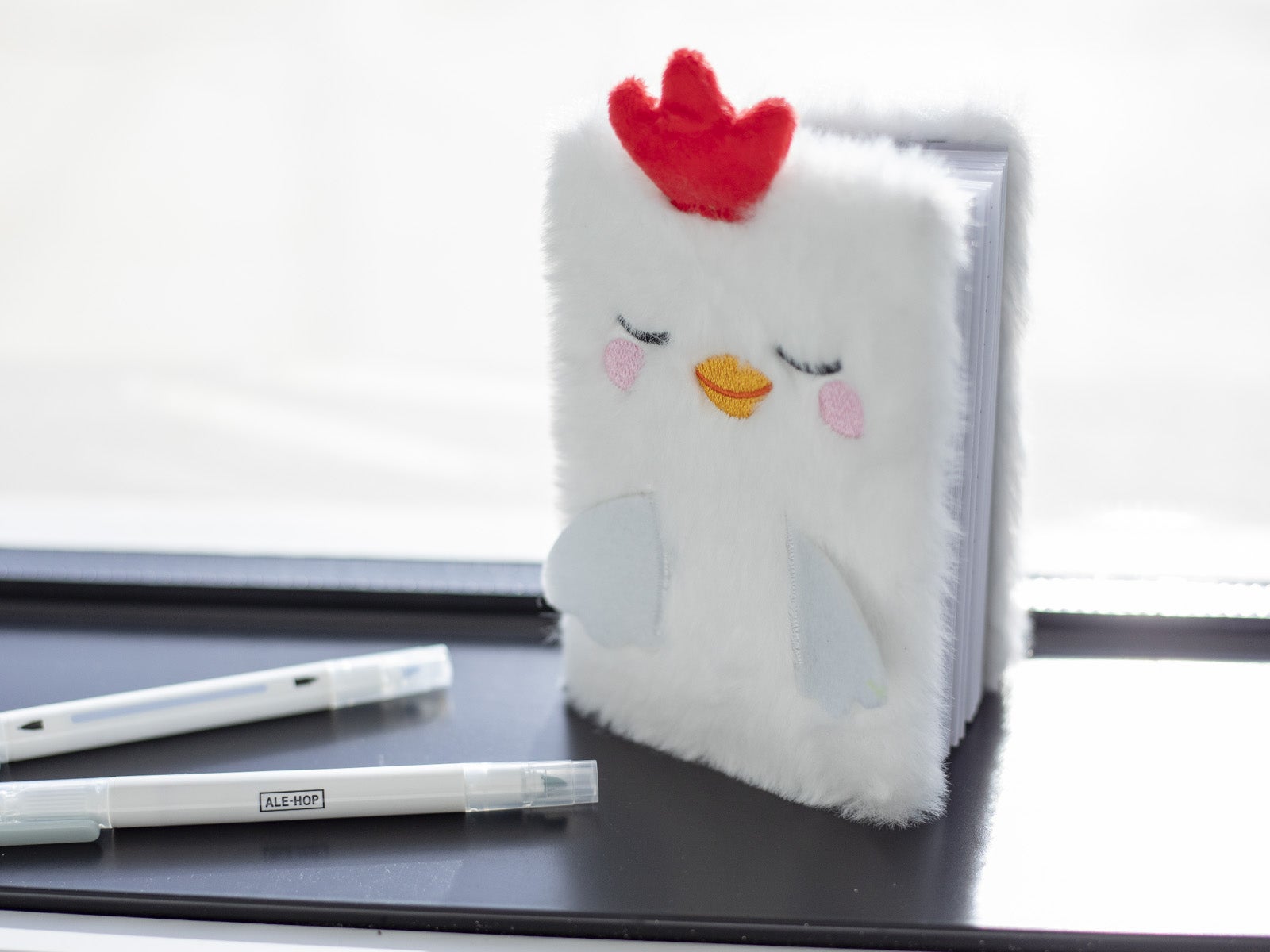 Libreta Peluche A6 Pollito Decorativa