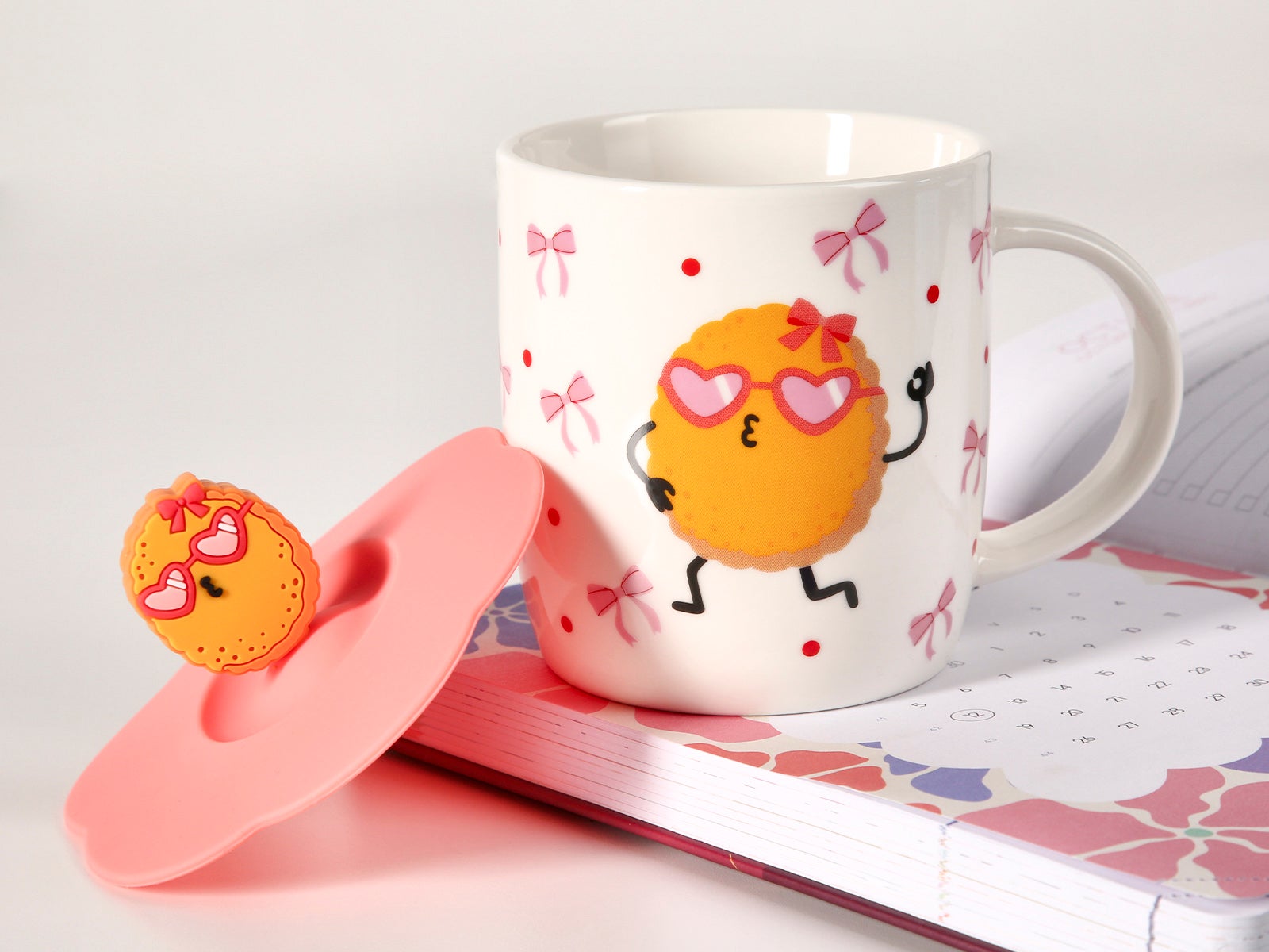 Conjunto de caneca e tampa de caneca Croquete - Siempre croqueta