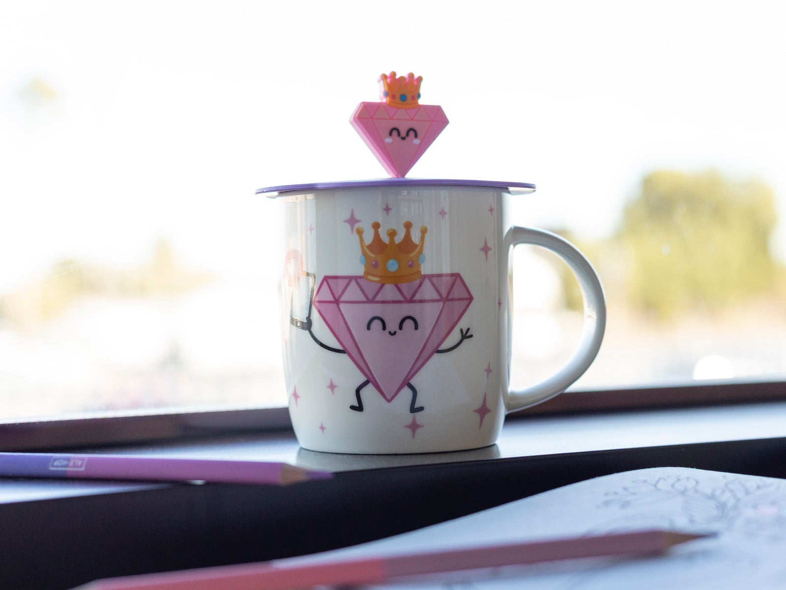 Pack taza y tapa taza diamante - Amiga, mi mayor tesoro eres tú