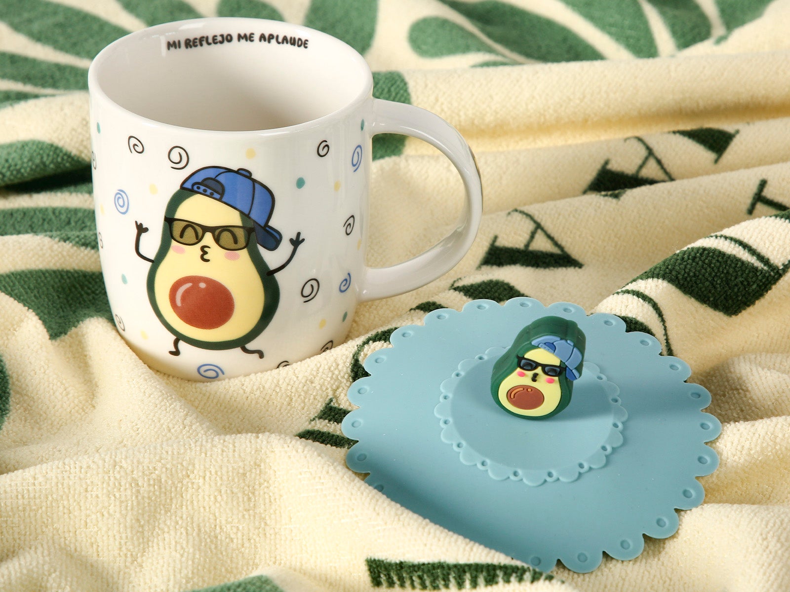 Conjunto de caneca e tampa de caneca Abacate - Ser el guapo de la familia no es fácil